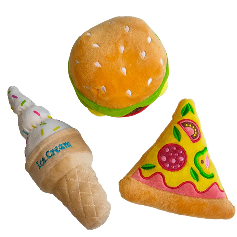 High Quality Material Design Dog Pet Plush Chew Toy Imitation Pizza Hamburger Steak Ice Cream Chips Dog Chew Toy
High Quality Material Design Dog Pet Plush Chew Toy Imitation Pizza Hamburger Steak Ice Cream Chips Dog Chew Toy