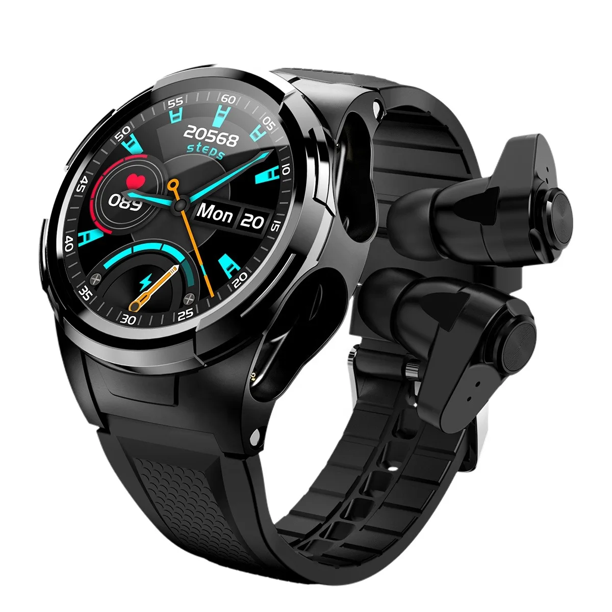New Arrivals Smart Watch 2021 Brand new 2 in 1 Music Sports Earbuds Touch Smart Watches With Earphones, Black and gold/black
New Arrivals Smart Watch 2021 Brand new 2 in 1 Music Sports Earbuds Touch Smart Watches With Earphones, Black and gold/black