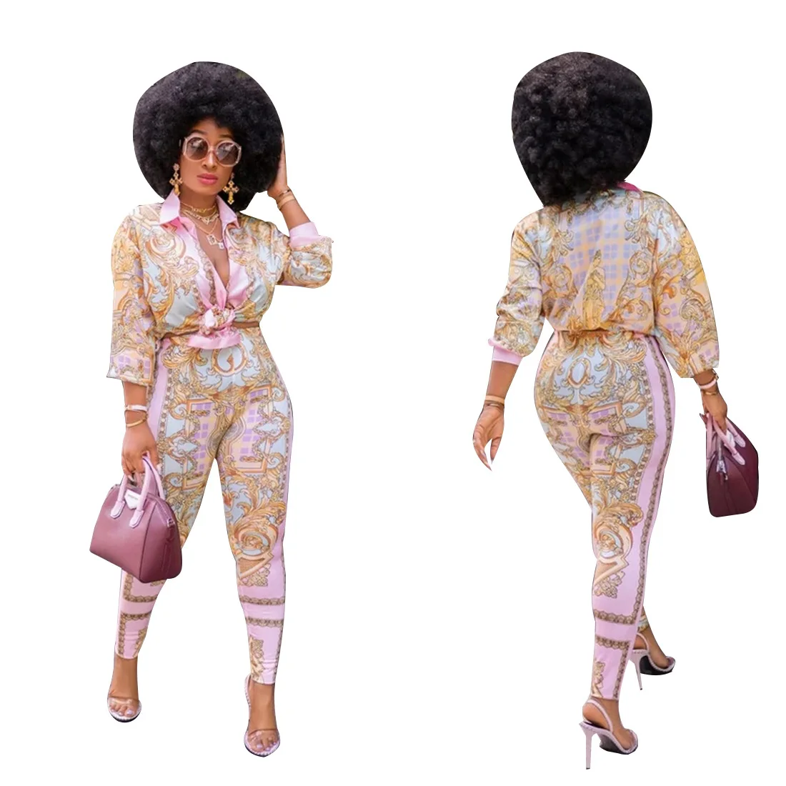 Factory Direct Women's Clothing Spring And Summer Long-sleeved Fashion Two-piece Suit Female Print Slim Sexy Ladies Suit
Factory Direct Women's Clothing Spring And Summer Long-sleeved Fashion Two-piece Suit Female Print Slim Sexy Ladies Suit