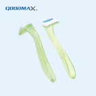 Manufacturers Rubber Handle Disposable Women Shaver Bikini Razor Single Blade
