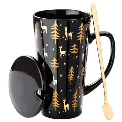 Ceramic Cups with Custom Logo Coffee Cup Set Mug Spoon with Lid Creative, Can be customized
Ceramic Cups with Custom Logo Coffee Cup Set Mug Spoon with Lid Creative, Can be customized