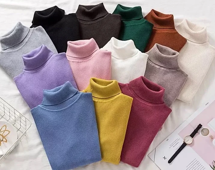 Wholesale Women Turtleneck Sweater High Collar Pullover Knit Turtleneck Sweater for Women
Wholesale Women Turtleneck Sweater High Collar Pullover Knit Turtleneck Sweater for Women