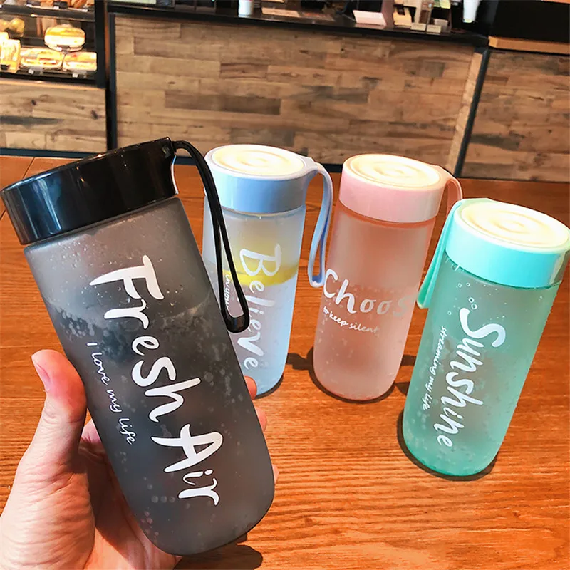 Unbreakable Frosted Leak-proof Plastic Bottle 450mL BPA Free Portable Water Bottle for Travel Running Camping, As photo
Unbreakable Frosted Leak-proof Plastic Bottle 450mL BPA Free Portable Water Bottle for Travel Running Camping, As photo