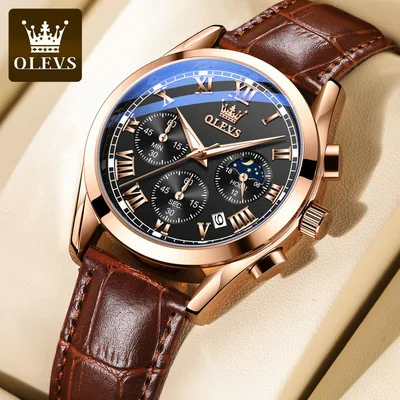 OLEVS 2871 Mens Quartz Watches Business Dress Waterproof Wristwatch Men Luxury Breathable Leather Sports watch men Gifts
OLEVS 2871 Mens Quartz Watches Business Dress Waterproof Wristwatch Men Luxury Breathable Leather Sports watch men Gifts