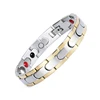 Newest Women Men Black& Gold&Rose Gold Plated Stainless Steel Energy Jewelry Health Magnetic Bracelet