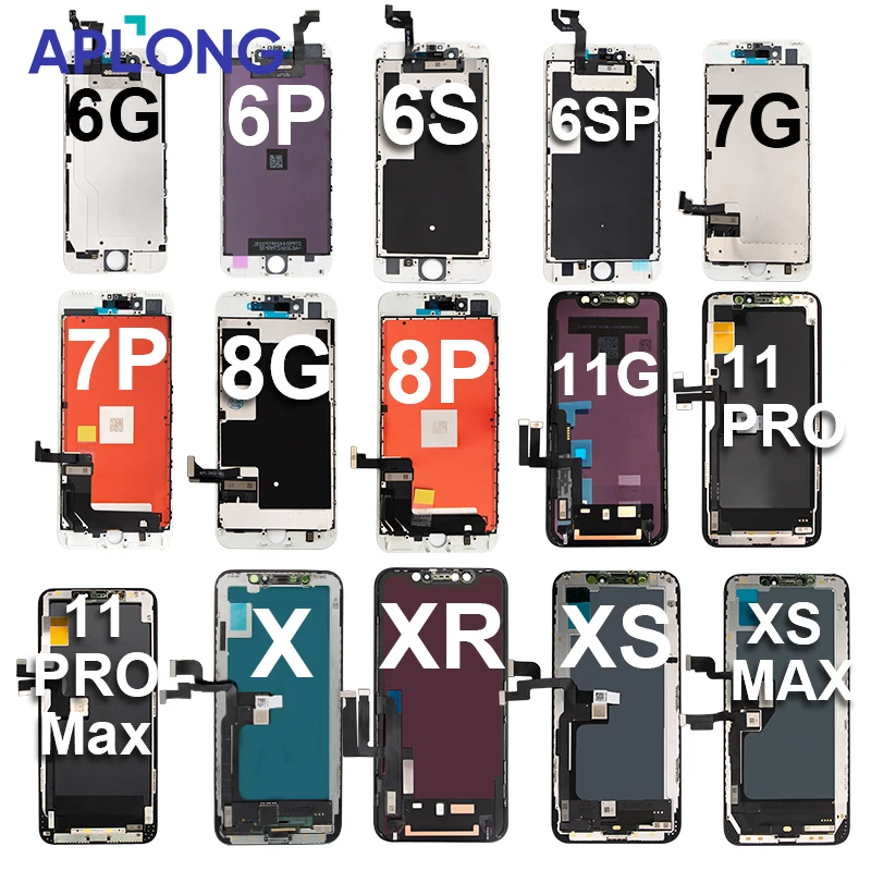 Aplong Original OLED for iPhone X Xr Xs 11 Pro Max, Replacement Display Screen Mobile Phone Lcds for Iphone X Xr Xs 11 Pro Max, Black
Aplong Original OLED for iPhone X Xr Xs 11 Pro Max, Replacement Display Screen Mobile Phone Lcds for Iphone X Xr Xs 11 Pro Max, Black