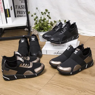Wholesaling Fashion Cheap Soft Breathable Casual Shoes Flat Women's Fashion Sneakers, Black slip on/black lace/gold slip on/gold lace
Wholesaling Fashion Cheap Soft Breathable Casual Shoes Flat Women's Fashion Sneakers, Black slip on/black lace/gold slip on/gold lace