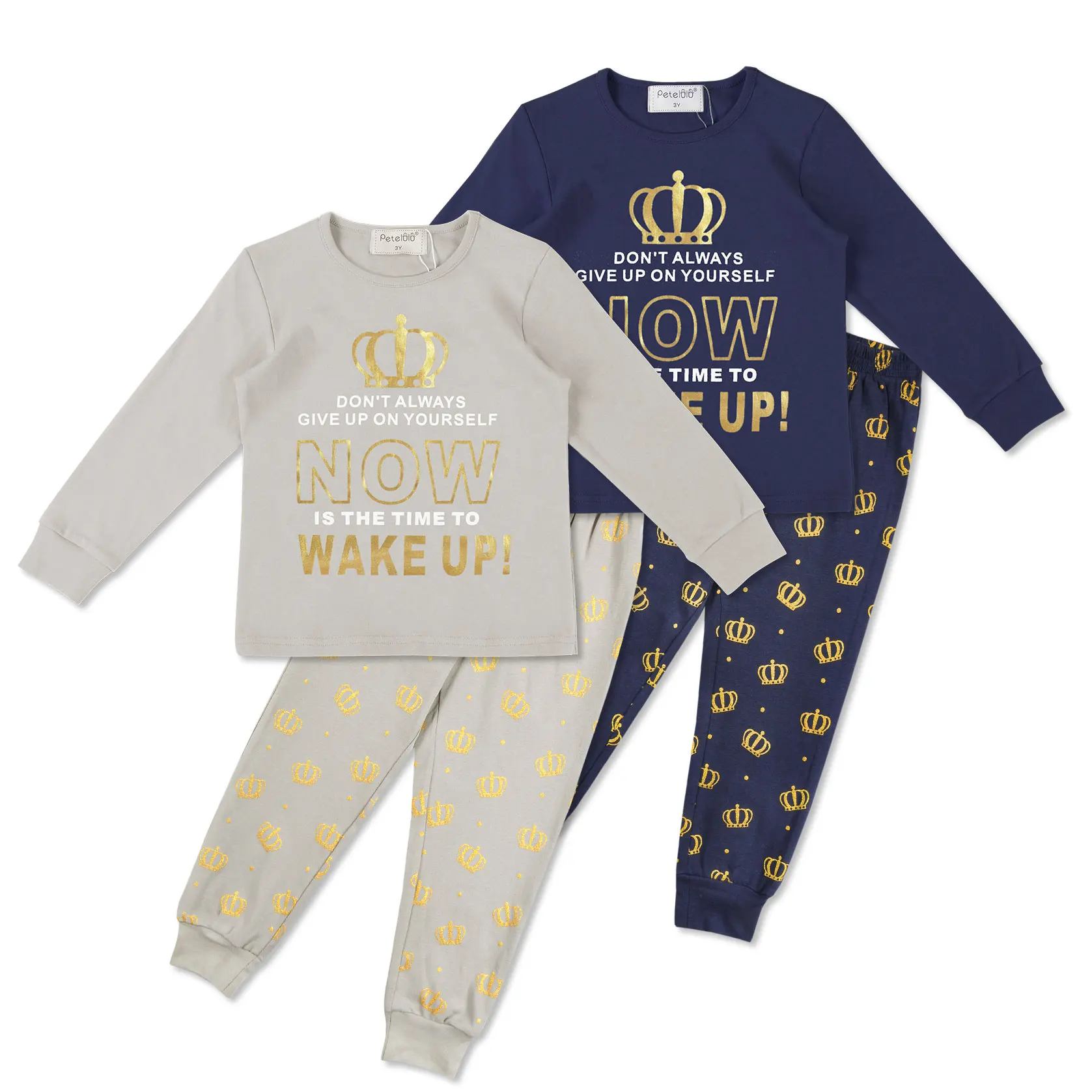 

RTS Pattern kids Boys Girls Pajama Set 2Y-10Y Kids Cute Toddler Snug fit Pjs Cotton Sleepwear, Pink and turquoise