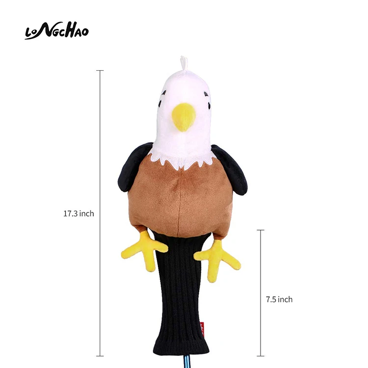 Factory Direct Price 1# Driver Wood Bald Eagle Golf Head Covers, Pink and brown
Factory Direct Price 1# Driver Wood Bald Eagle Golf Head Covers, Pink and brown