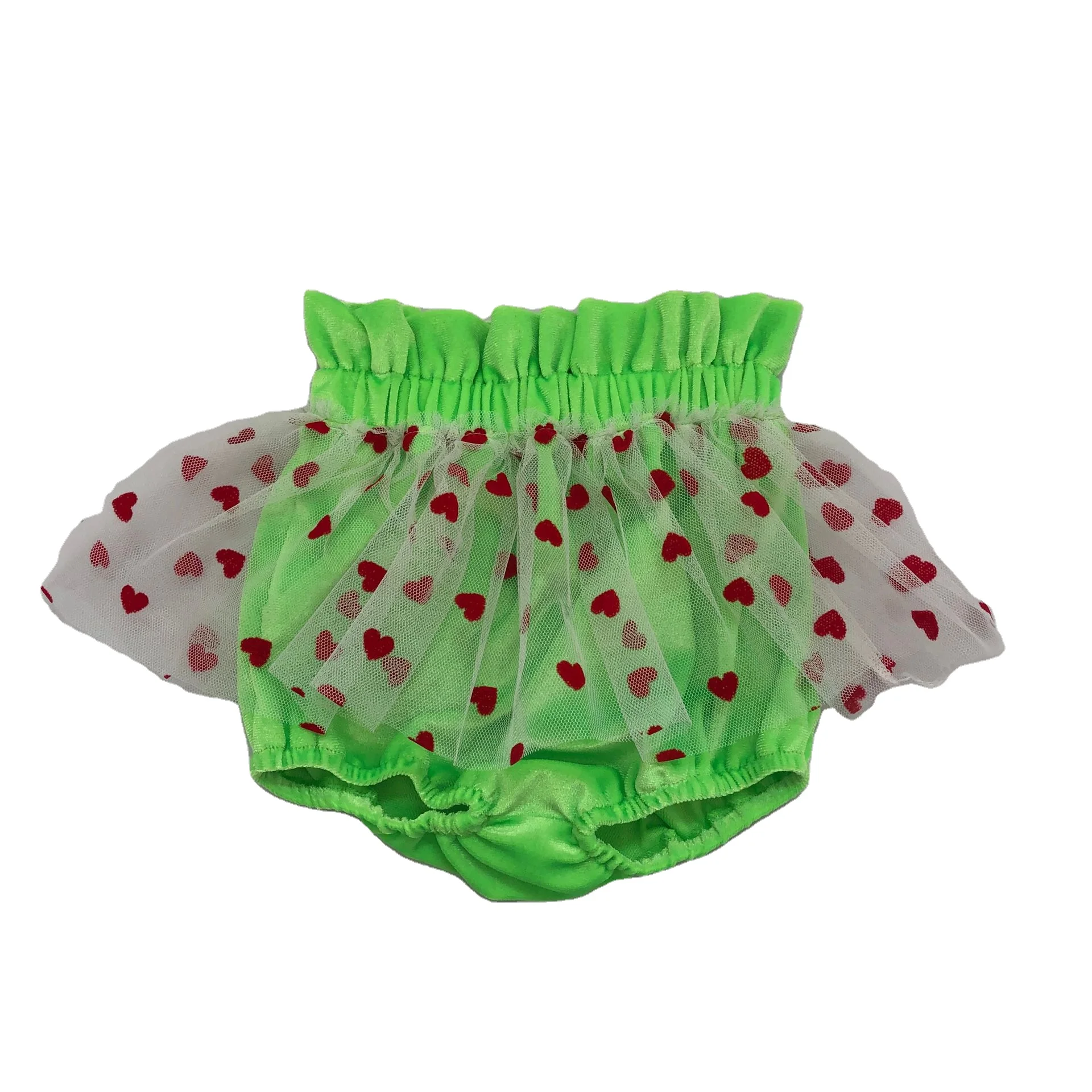 Valentine's Day baby shorts girls heart Bloomers with heart tulle baby high waist yarn accessory velvet green bummies
Valentine's Day baby shorts girls heart Bloomers with heart tulle baby high waist yarn accessory velvet green bummies