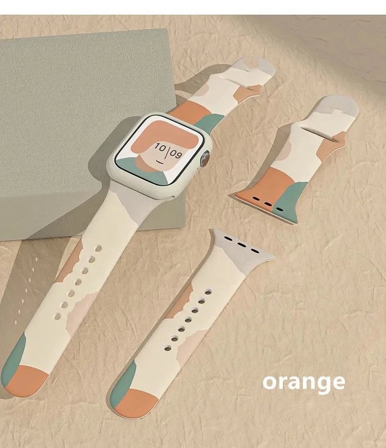 Fashion Morandi Clashing Colors Silicone Watch Band for iwatch 7 6 se 5 4 3 2, Optional
Fashion Morandi Clashing Colors Silicone Watch Band for iwatch 7 6 se 5 4 3 2, Optional