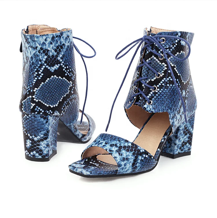 Spring New Snake Print Ankle High Ladies High Heel Sandals Lace Side Zipper Tapered Heel European Large Size, White, red, blue, beige
Spring New Snake Print Ankle High Ladies High Heel Sandals Lace Side Zipper Tapered Heel European Large Size, White, red, blue, beige