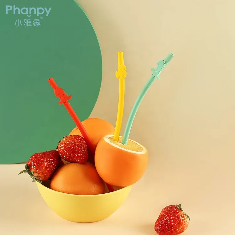 PH789494 Eco Friendly Products Straw Set Silicone Drinking Straw With Wholesale, Yellow duckling, green dinosaur, blue giraffe, red dinosaur
PH789494 Eco Friendly Products Straw Set Silicone Drinking Straw With Wholesale, Yellow duckling, green dinosaur, blue giraffe, red dinosaur