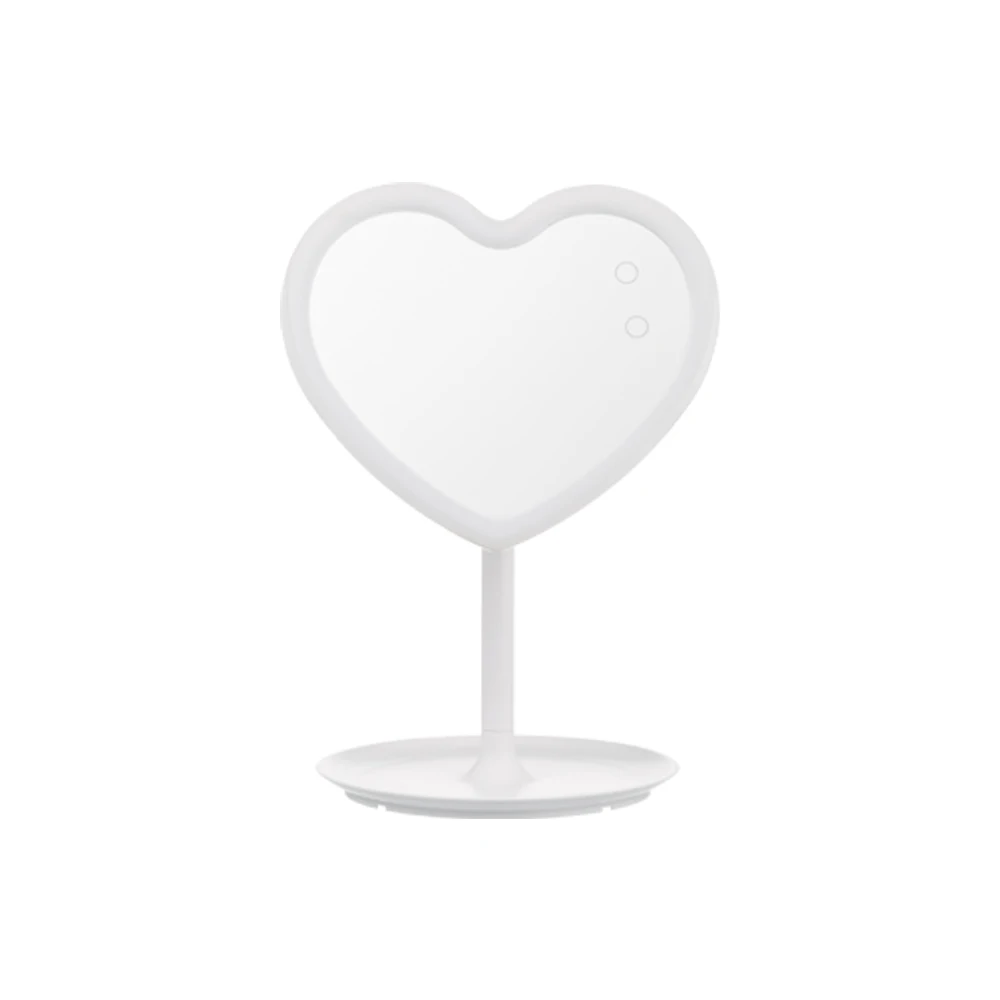 Vanity Lovely Tri-tone Light Plastic Custom Storaged Heart Shaped Led Cosmetic Table Makeup Mirror For Wholesale, Customized
Vanity Lovely Tri-tone Light Plastic Custom Storaged Heart Shaped Led Cosmetic Table Makeup Mirror For Wholesale, Customized