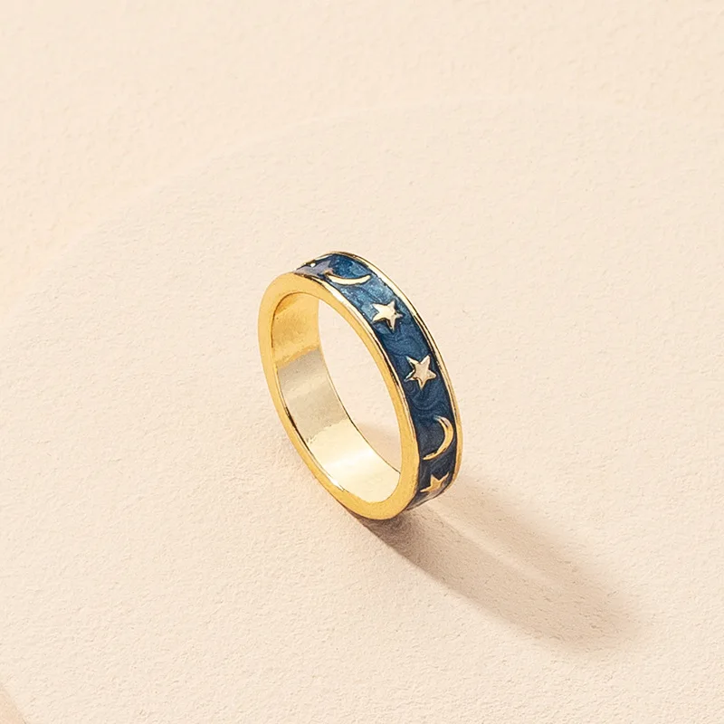 Vintage Design Enamel Moon Sun Rings Bling Bling Oil Drip Star Rings For Women Girl
Vintage Design Enamel Moon Sun Rings Bling Bling Oil Drip Star Rings For Women Girl