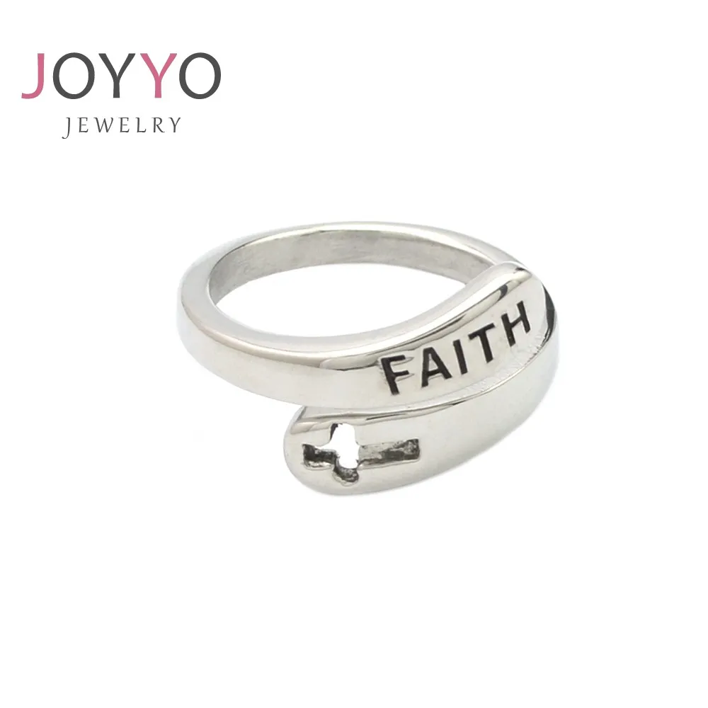 INS trendy personalized customize stainless steel silver polish cross FAITH cross ring
INS trendy personalized customize stainless steel silver polish cross FAITH cross ring