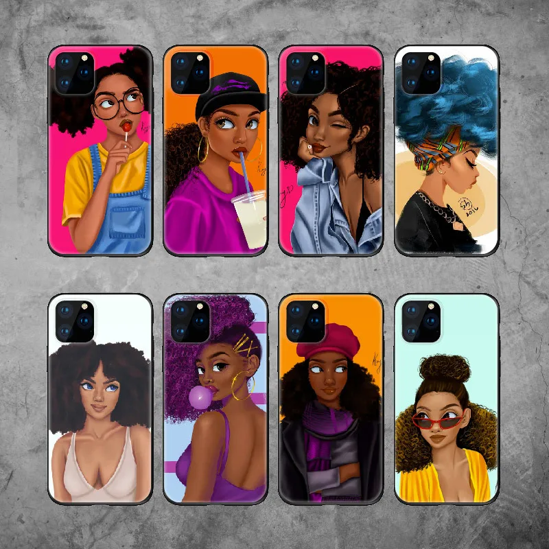 Laudtec Melanin Phone Cases For iPhone Black Girl Magic Phone Case Black Woman Matte TPU Soft Print Case For iPhone 11 12 XR XS
Laudtec Melanin Phone Cases For iPhone Black Girl Magic Phone Case Black Woman Matte TPU Soft Print Case For iPhone 11 12 XR XS