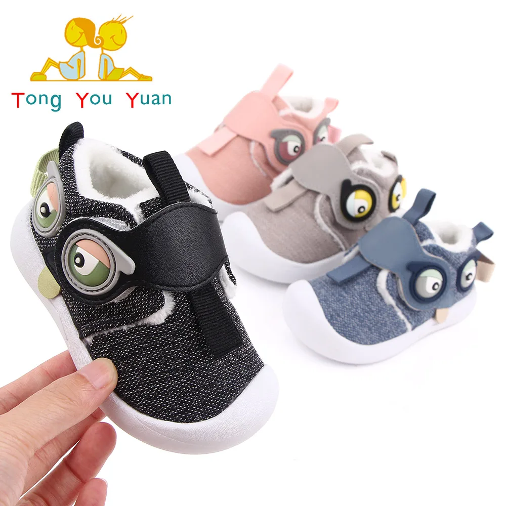 New Arrival Animal Baby Cotton Shoes With Plush Winter Warm Snow Sneakers Lightweight Walking Shoes for First Walk details