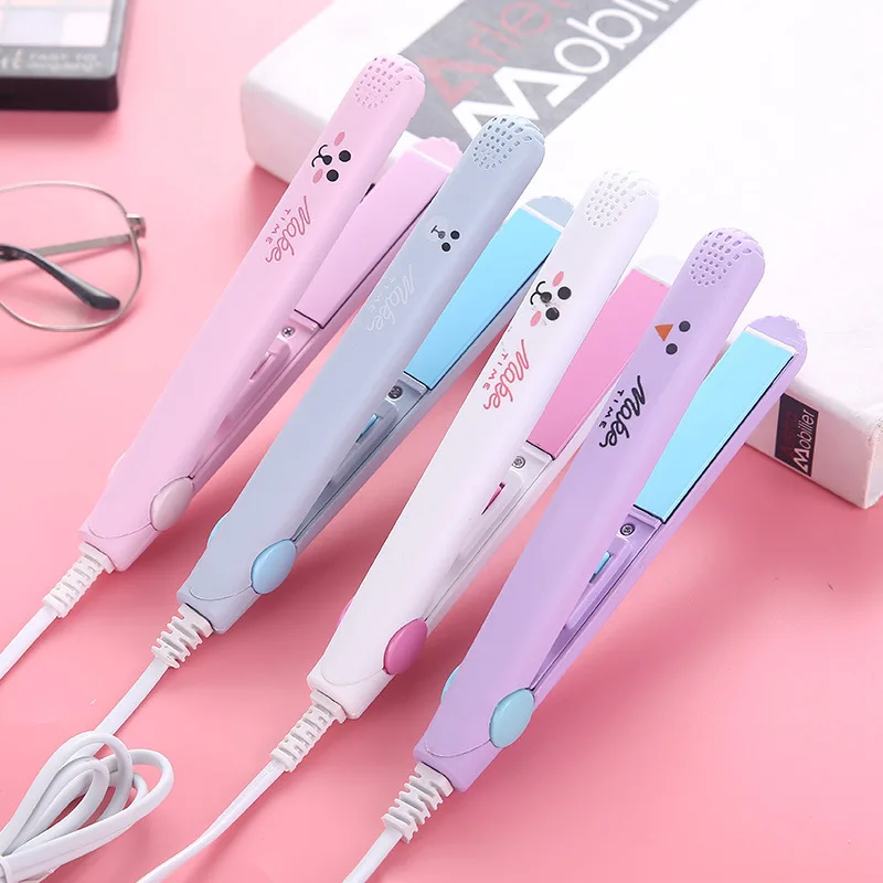Electronic portable mini cute hair curler iron 2 in 1 hair straighteners, Many colors
Electronic portable mini cute hair curler iron 2 in 1 hair straighteners, Many colors