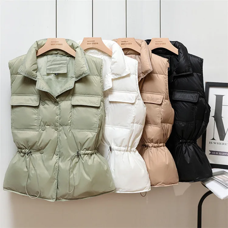 2021 New Ultra Light Down Vest Women Short Vest Windproof Lightweight Warm Waistcoat Female Duck Down Coat Sleeveless, As pic
2021 New Ultra Light Down Vest Women Short Vest Windproof Lightweight Warm Waistcoat Female Duck Down Coat Sleeveless, As pic