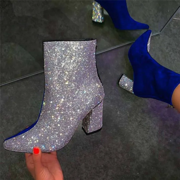 Beautiful winter for ladies winter shoes luxury bling rhinestone high heels women ankle boots, Black,purple,blue
Beautiful winter for ladies winter shoes luxury bling rhinestone high heels women ankle boots, Black,purple,blue