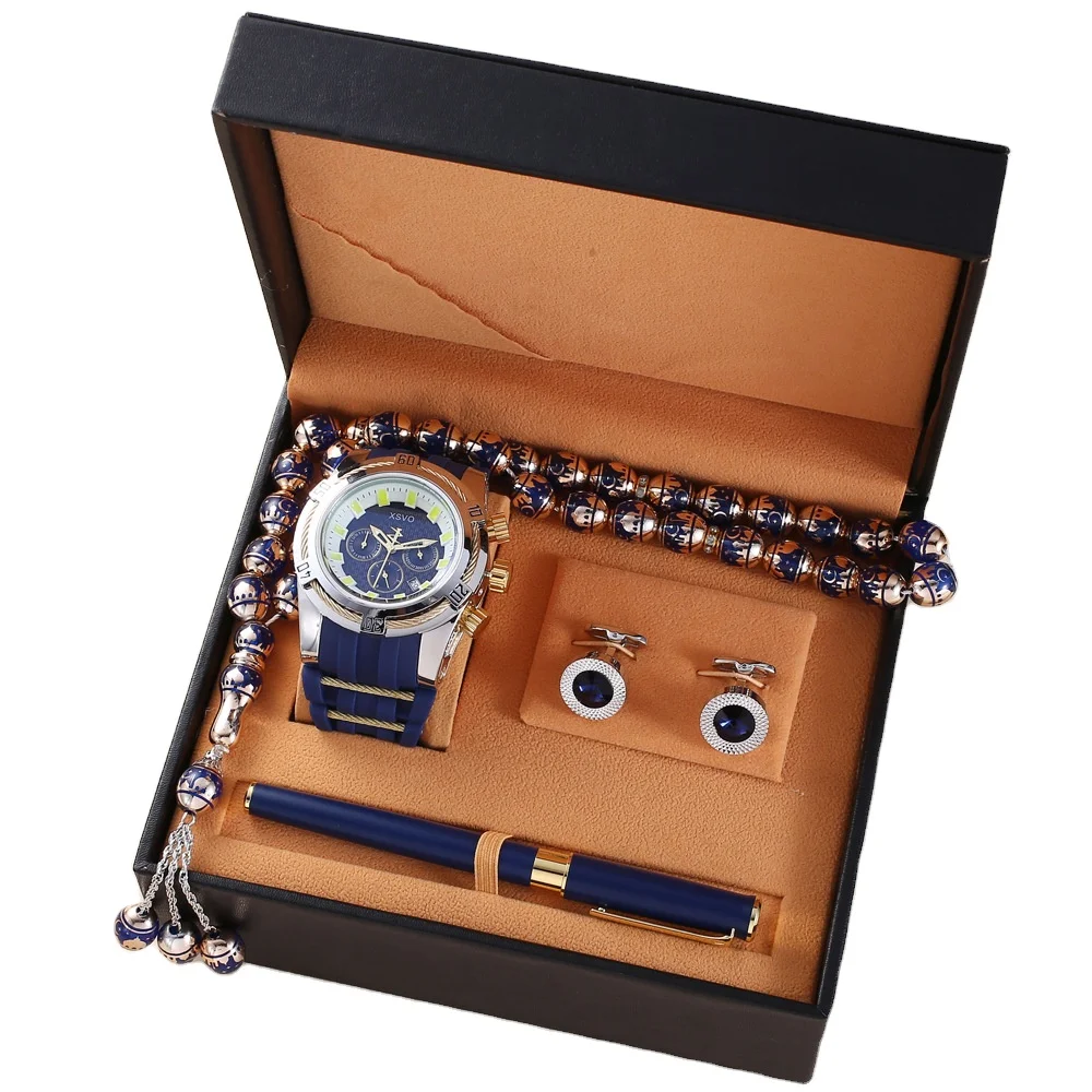 Hot Sale 5pcs/Set Men's Watch Set Luxury Business Quartz Watches Cufflinks Pen Gift Set Wristwatch Reloj Mujer For Husband Dad
Hot Sale 5pcs/Set Men's Watch Set Luxury Business Quartz Watches Cufflinks Pen Gift Set Wristwatch Reloj Mujer For Husband Dad