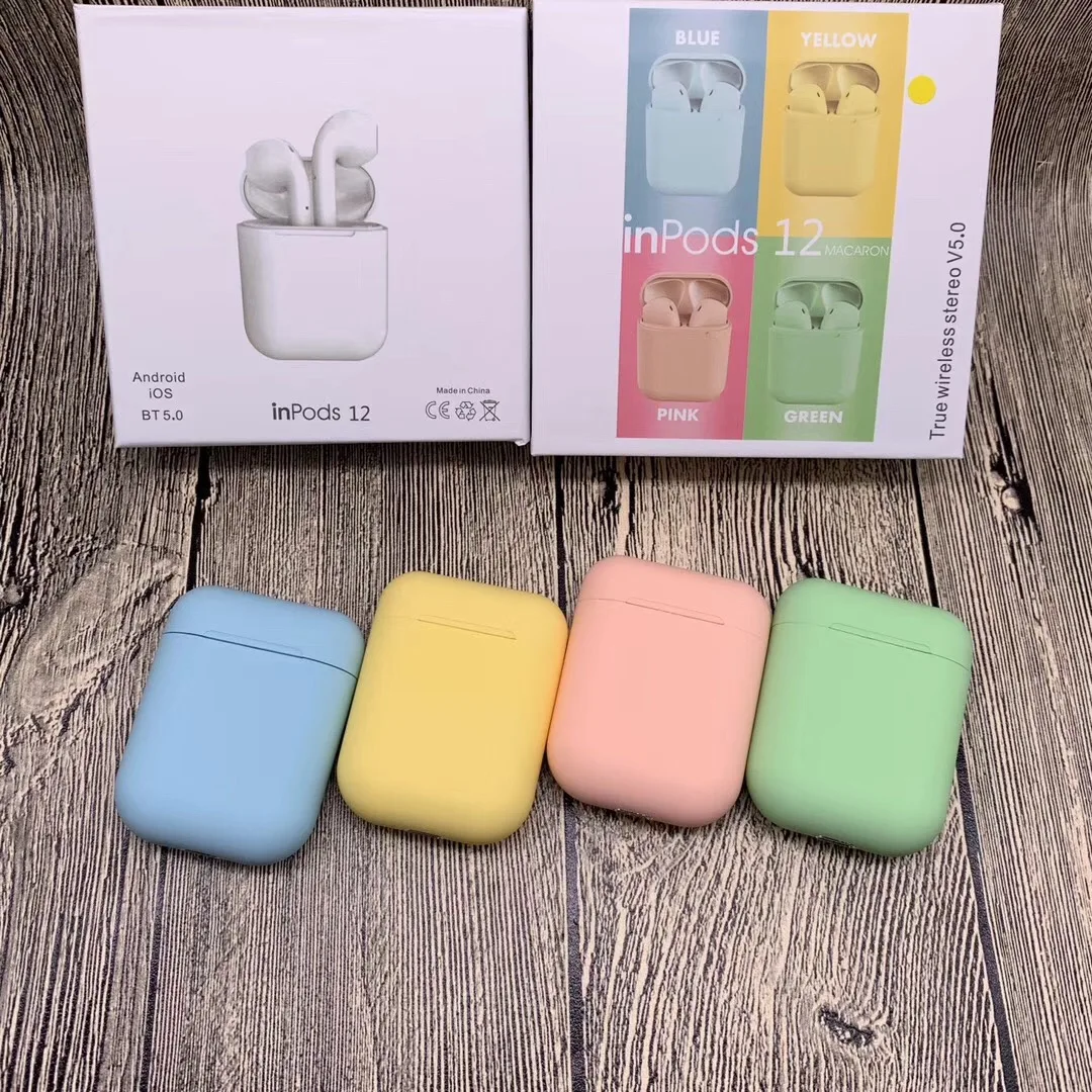 RTS i 12 Inpods 12 Tws New Released Girls Cute Deep Bass Wireless Earbuds - ANKUX.COM
