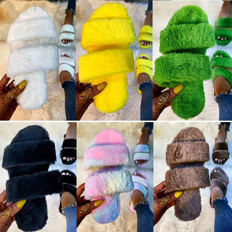 Women Winter House Slippers Faux Fur Fashion Warm Shoes Woman Slip On Flats Female Slides Black Pink Cozy Home Furry Slippers
Women Winter House Slippers Faux Fur Fashion Warm Shoes Woman Slip On Flats Female Slides Black Pink Cozy Home Furry Slippers