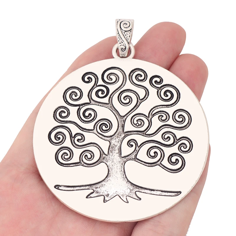 Antique Silver Large Life Tree Round Charms Pendants Craft for Necklace Jewelry Making
Antique Silver Large Life Tree Round Charms Pendants Craft for Necklace Jewelry Making