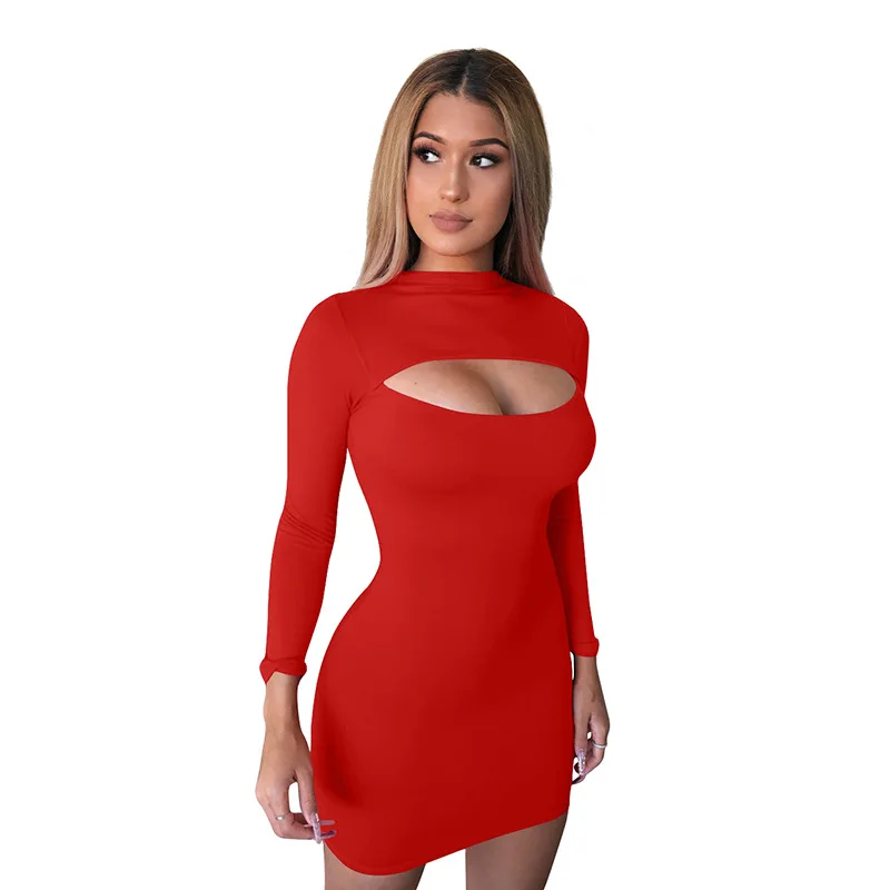 Autumn New Design Solid Color Long Sleeve Backless Hollow Out Fall Casual Bodycon Dress With OEM Custom Logo Design, Customized color
Autumn New Design Solid Color Long Sleeve Backless Hollow Out Fall Casual Bodycon Dress With OEM Custom Logo Design, Customized color