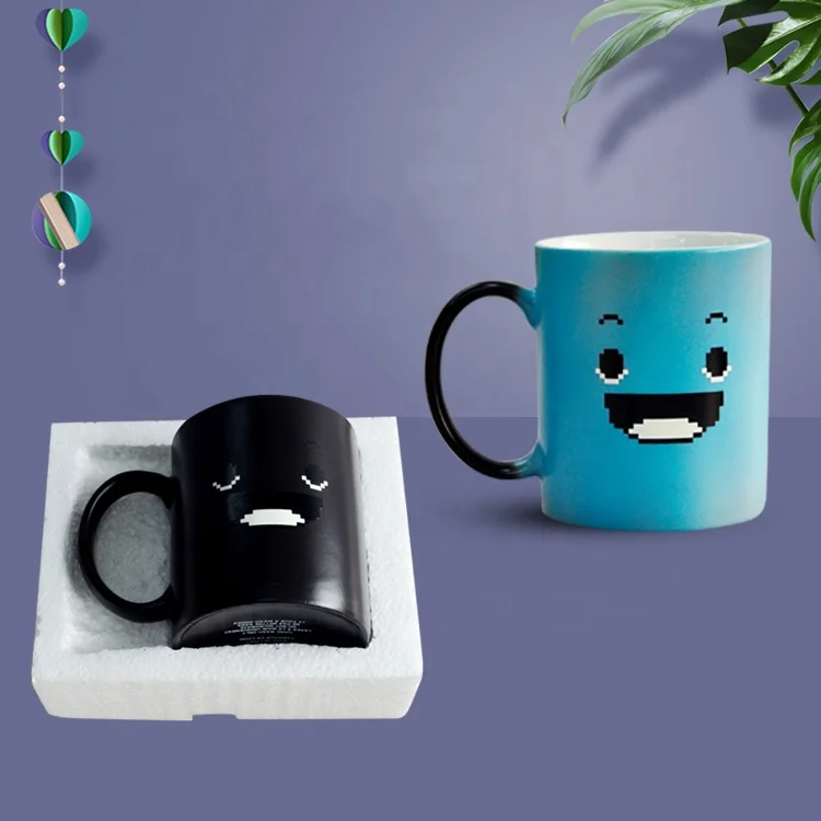Heat Reactive Transfer Cup New Unique Gift Mug Promotional Color Changing Mugs Customized Magic Cup
Heat Reactive Transfer Cup New Unique Gift Mug Promotional Color Changing Mugs Customized Magic Cup