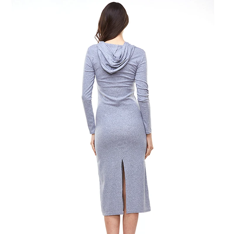 Women 2020 New Arrivals Spring Long Sleeve Knitted Hoodie Dresses Female Casual Sports Calf length T-shirts Dress with Pockets
Women 2020 New Arrivals Spring Long Sleeve Knitted Hoodie Dresses Female Casual Sports Calf length T-shirts Dress with Pockets