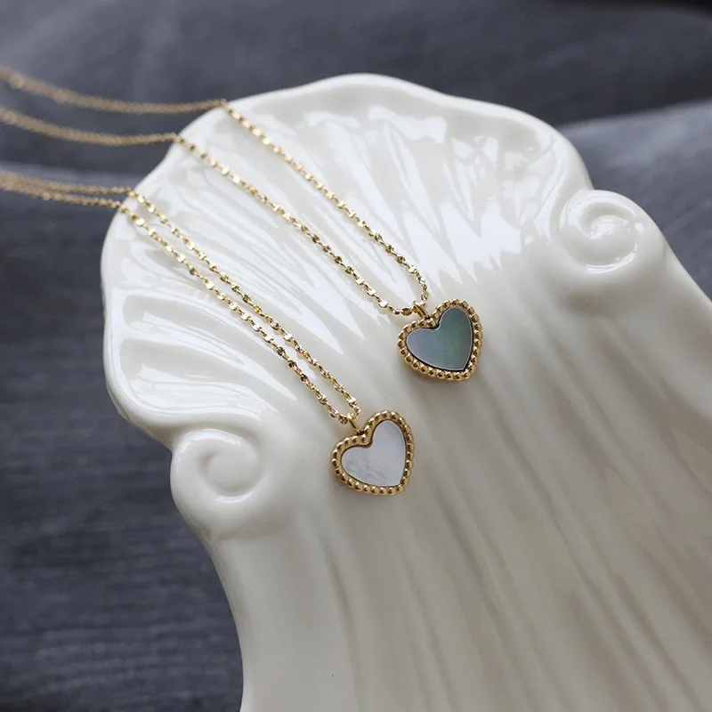 Trendy Stainless Steel Gold Plated Jewelry Necklace Charm Heart Shape Pendant Shell Necklace For Gift
Trendy Stainless Steel Gold Plated Jewelry Necklace Charm Heart Shape Pendant Shell Necklace For Gift