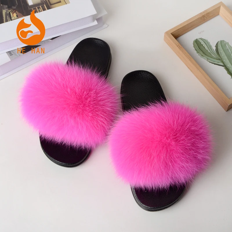 summer real fashion design mix color ladies fox fur slides women custom fur slippers
summer real fashion design mix color ladies fox fur slides women custom fur slippers