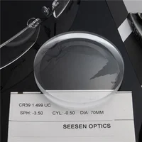 

wholesale eyeglasses lenses cr39 1.499 single vision uc lens optical 70MM