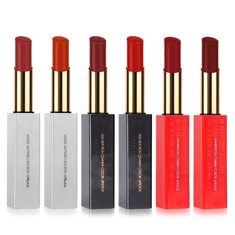 Professional cosmetic make up waterproof matte moist effect longlasting lipstick, 6colors 
Professional cosmetic make up waterproof matte moist effect longlasting lipstick, 6colors