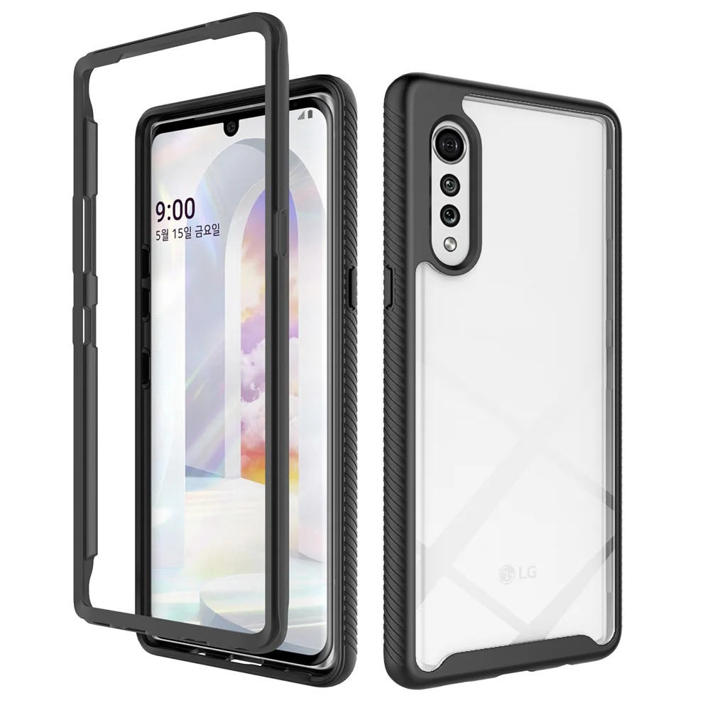 Heavy Duty Protection Shockproof Defender Rugged Acrylic Bumper Phone Case For LG Velvet, 12 colors
Heavy Duty Protection Shockproof Defender Rugged Acrylic Bumper Phone Case For LG Velvet, 12 colors