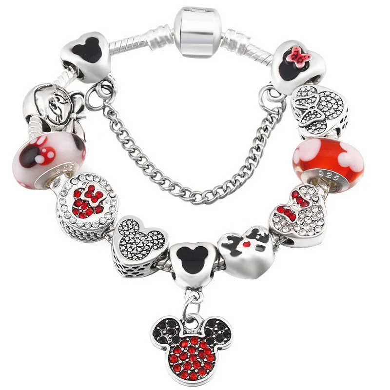 Fashion Charm Bracelet with Mickey Enamel Colorful Beads Exquisite Bracelets and Bracelets Women's Kids Jewelry Gifts
Fashion Charm Bracelet with Mickey Enamel Colorful Beads Exquisite Bracelets and Bracelets Women's Kids Jewelry Gifts