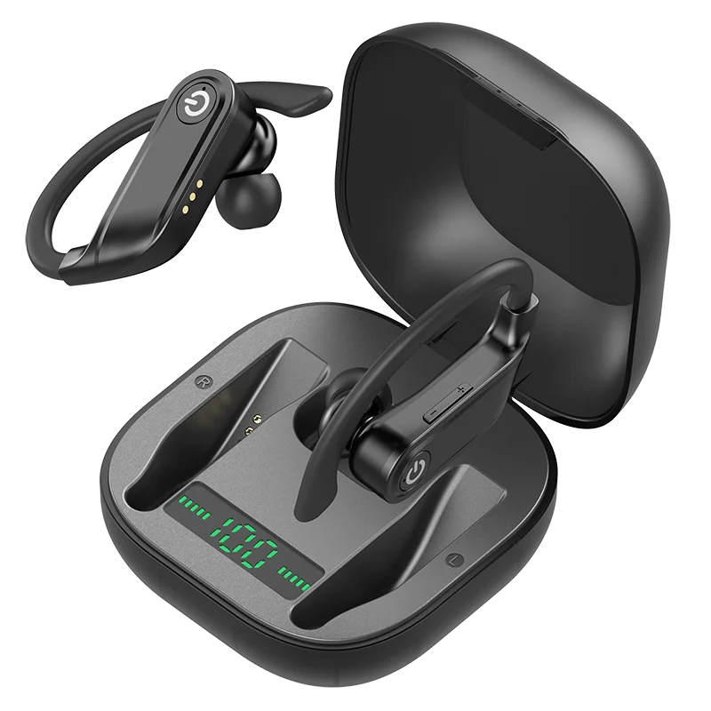 Q62 ear hook sport handsfree stereo digital LED display wireless headphone earphones earbuds
Q62 ear hook sport handsfree stereo digital LED display wireless headphone earphones earbuds