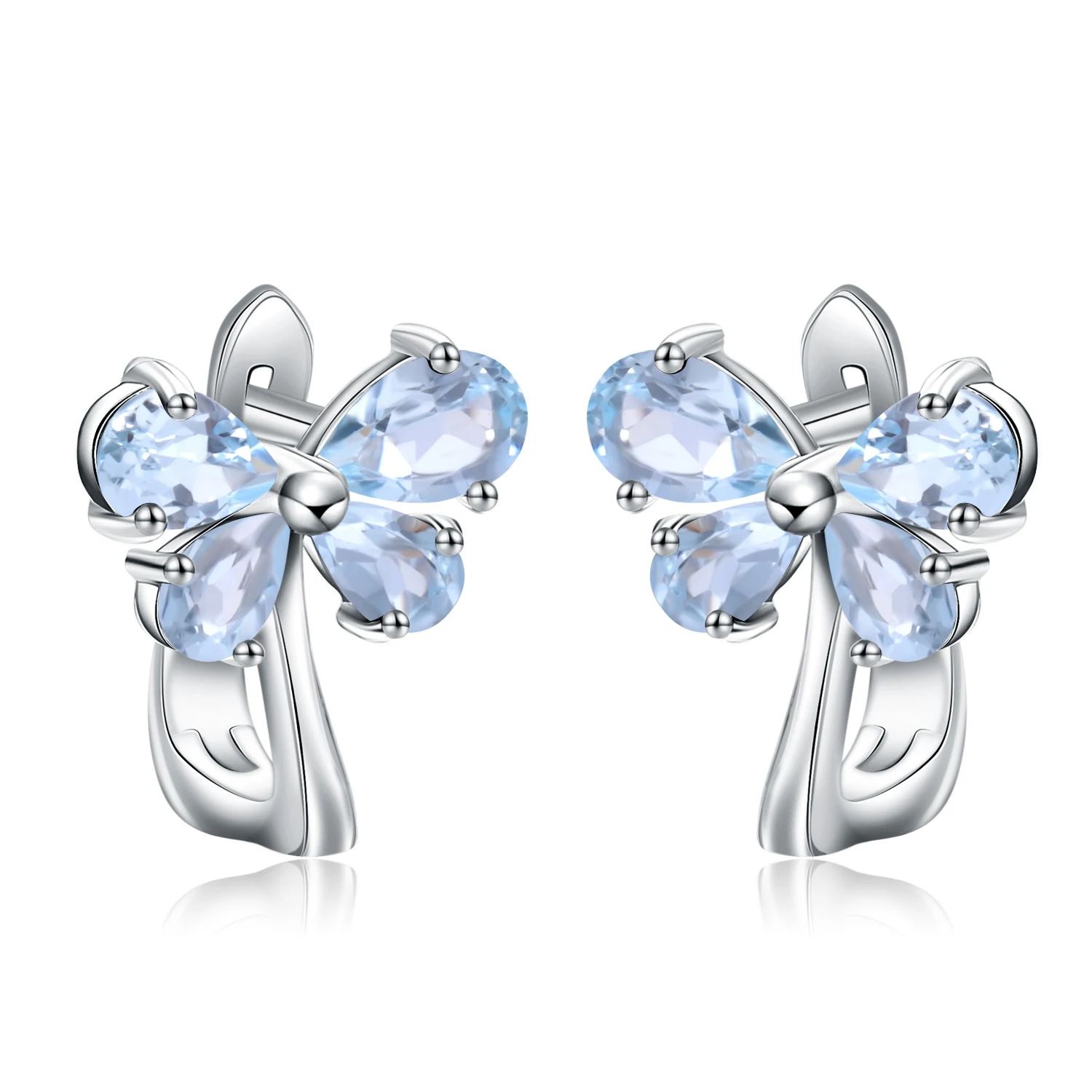 Abiding Natural Sky Blue Topaz Gemstone Earrings 925 Sterling Silver Earrings Women Earring
Abiding Natural Sky Blue Topaz Gemstone Earrings 925 Sterling Silver Earrings Women Earring