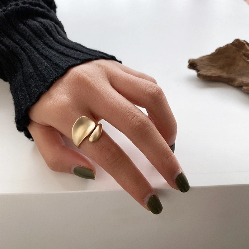 Gold Sliver Color Matte Metal Geometric Open Rings Fashion Simple Trendy Minimalist Solid Circle Adjustable Ring For Women
Gold Sliver Color Matte Metal Geometric Open Rings Fashion Simple Trendy Minimalist Solid Circle Adjustable Ring For Women