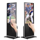 standing rotate lcd digital signage ad advertising player touch screen kiosk for sale