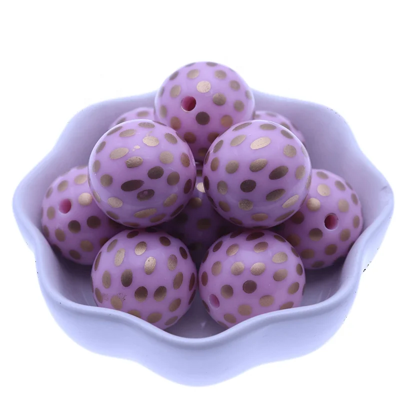 20mm New Loose Round Chunky Pink Color 100pcs Gumball Gold Dottie Print Solid Acrylic Beads for Children Jewelry Making, Pink with gold dottie print
20mm New Loose Round Chunky Pink Color 100pcs Gumball Gold Dottie Print Solid Acrylic Beads for Children Jewelry Making, Pink with gold dottie print