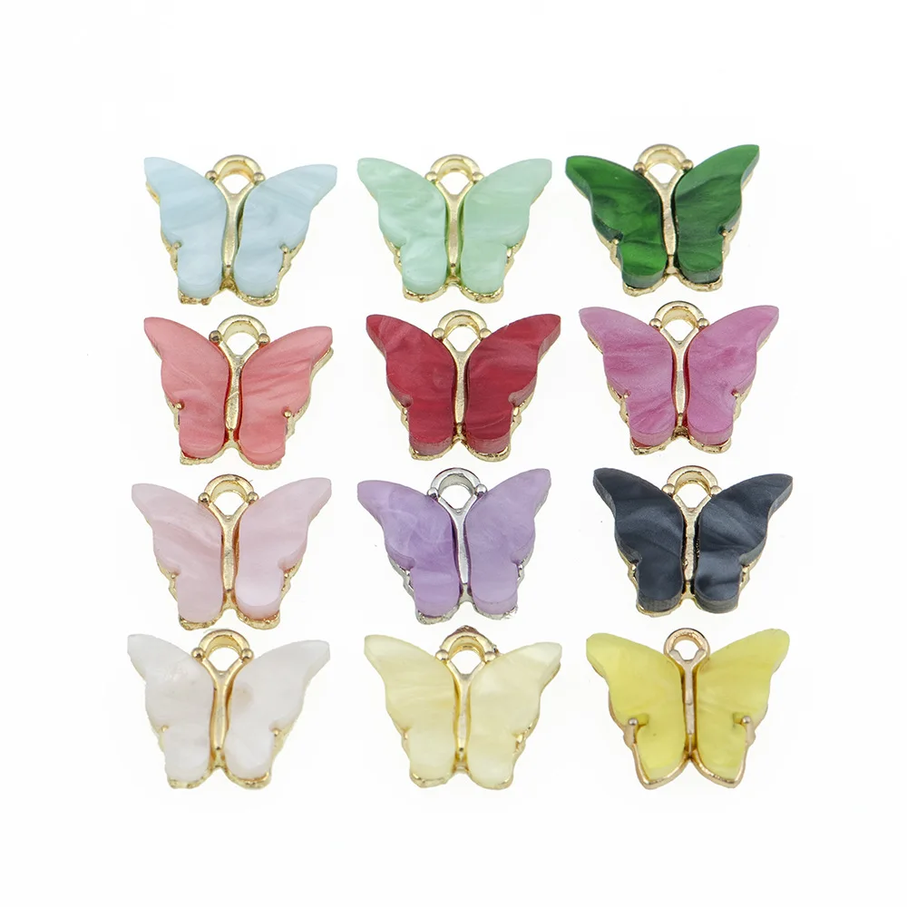 Fashion Color Gold Alloy Acrylic Butterfly Charm Pendant For Jewelry Earrings Accessories
Fashion Color Gold Alloy Acrylic Butterfly Charm Pendant For Jewelry Earrings Accessories