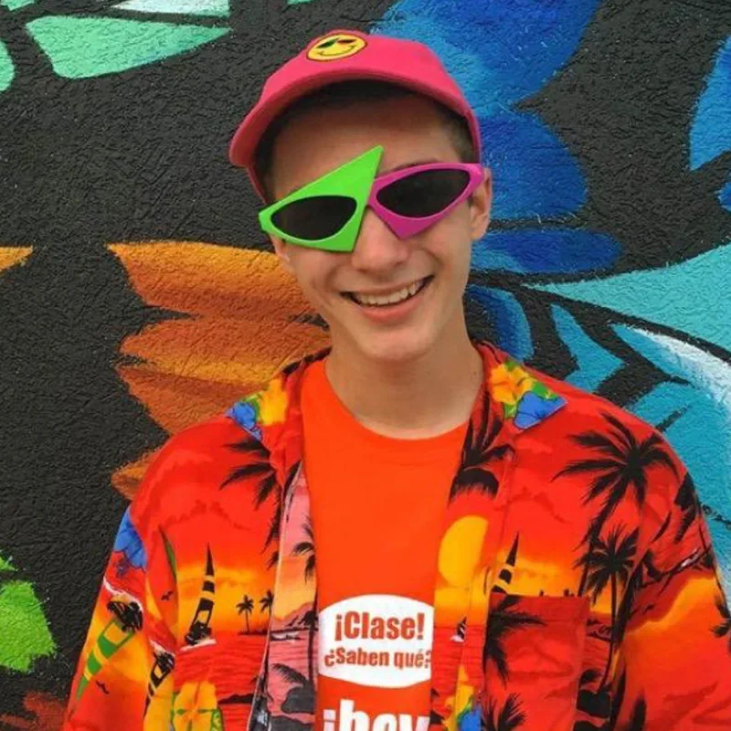 Novelty Party Sunglasses 80s Asymmetrical Glasses Hot Pink and Neon Green Glasses Hip Hop Dance Halloween Party Glasses
Novelty Party Sunglasses 80s Asymmetrical Glasses Hot Pink and Neon Green Glasses Hip Hop Dance Halloween Party Glasses
