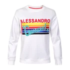2019 Man Fashion Comfortable Letter Printing Custom Crew Neck Sweatshirt Customized Long Sleeve Without Hood