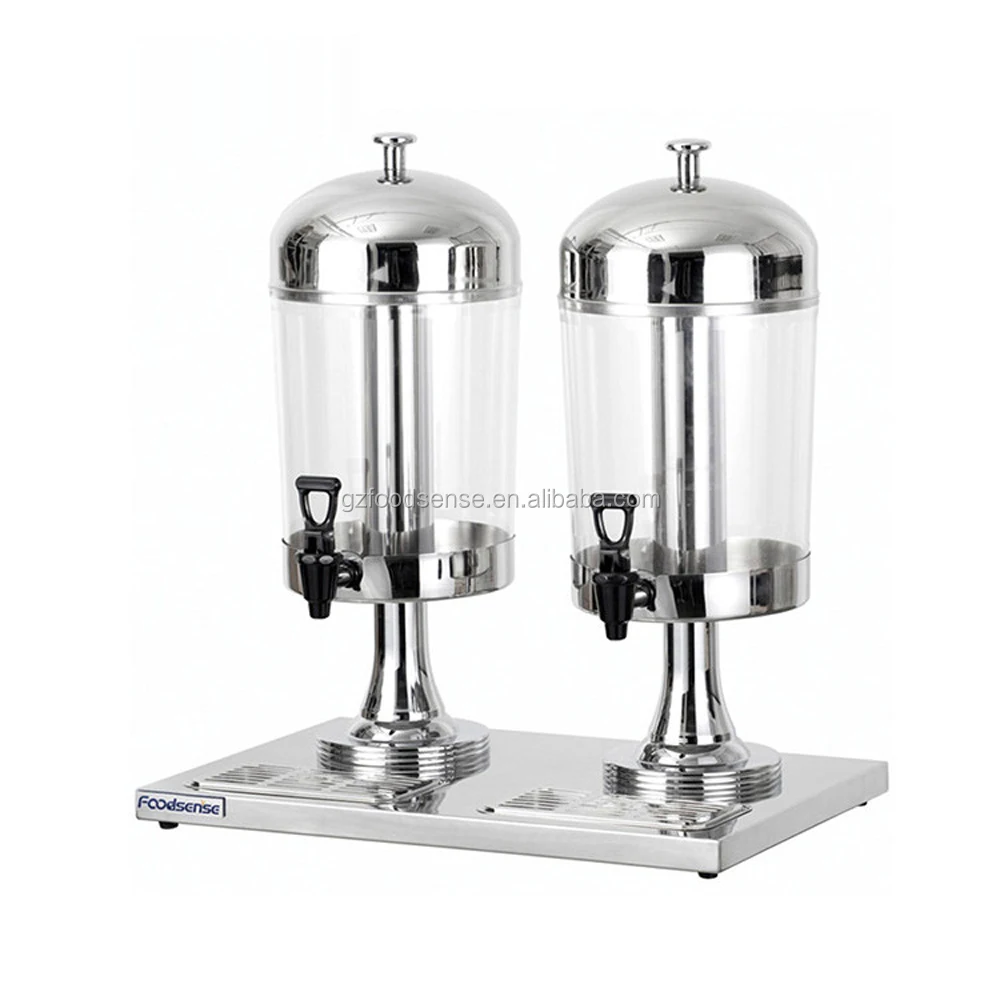 Hot sale Commercial double head table top cold beverage drink milk blender fruit juice dispenser