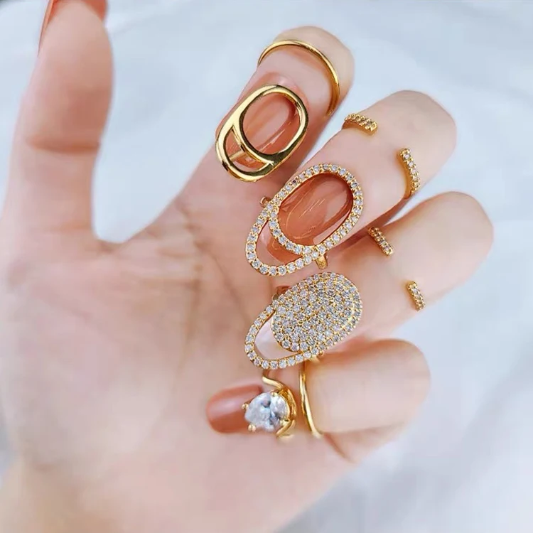 Wholesale Chic Korea Hollow Crystal Rhinestone Nail Ring Jewelry Women Fingernail Ring, Picture
Wholesale Chic Korea Hollow Crystal Rhinestone Nail Ring Jewelry Women Fingernail Ring, Picture