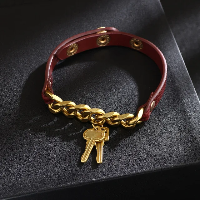 friendship man women bracelet jewelry 2021 new creative personality chain key PU leather bracelet (KB8437), As picture
friendship man women bracelet jewelry 2021 new creative personality chain key PU leather bracelet (KB8437), As picture