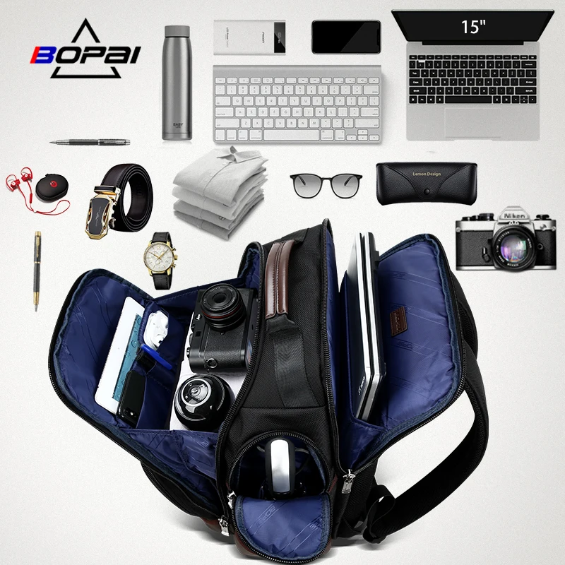 Wholesale BOPAI Bag Waterproof Casual Back Pack Large Capacity Rucksack Men Business Laptop Travel Backpack
Wholesale BOPAI Bag Waterproof Casual Back Pack Large Capacity Rucksack Men Business Laptop Travel Backpack